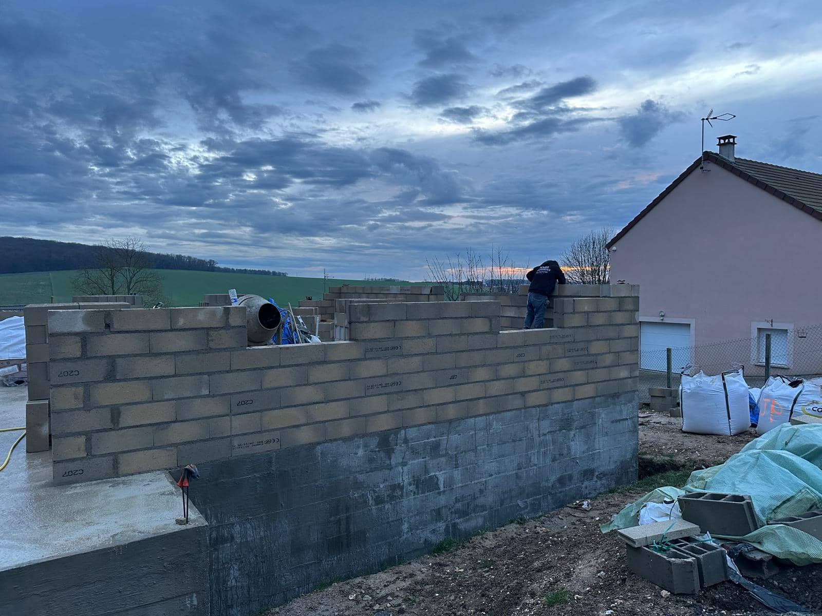 Maçonnerie — chantier réalisé par SMB en Île-de-France